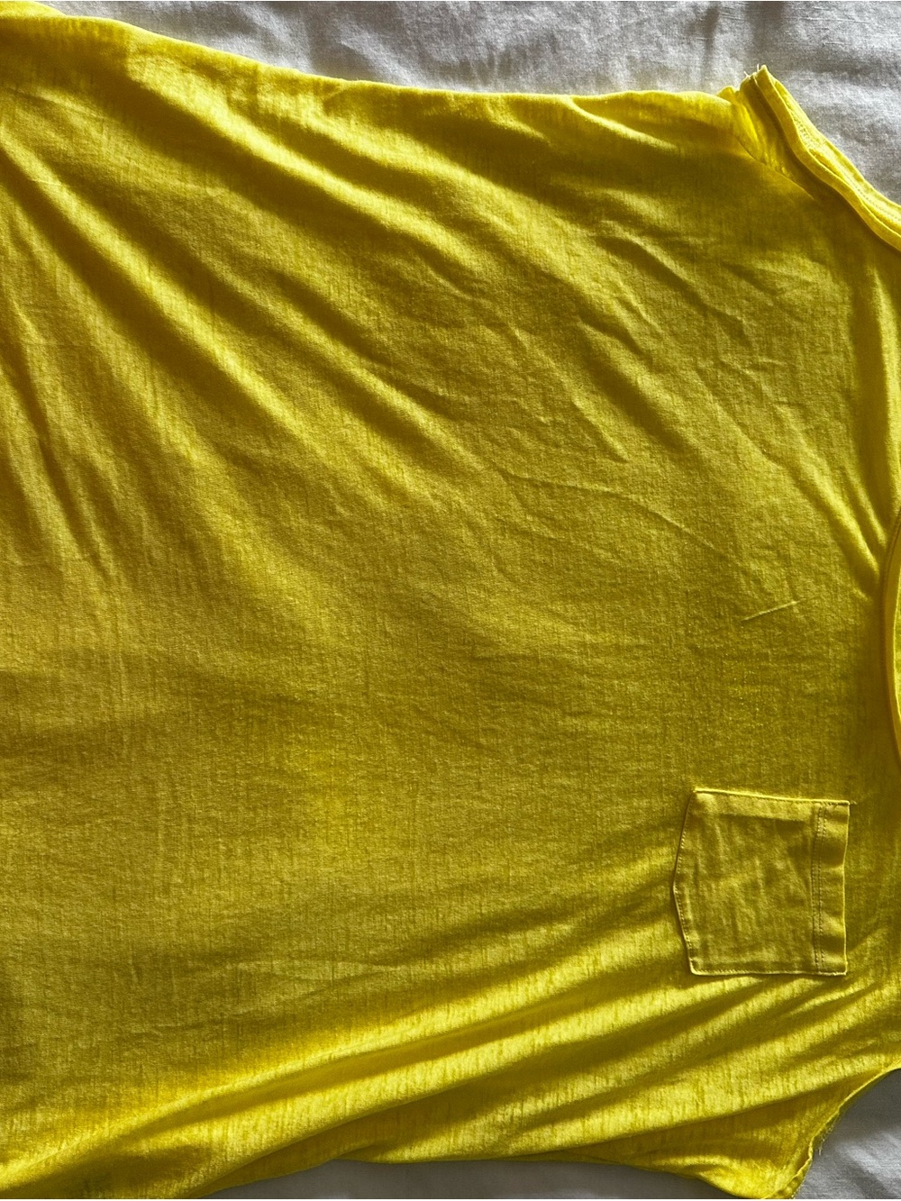 Falls Creek White and Style & Co Bright Yellow Crew Neck Cotton Tee - Picture 3 of 10